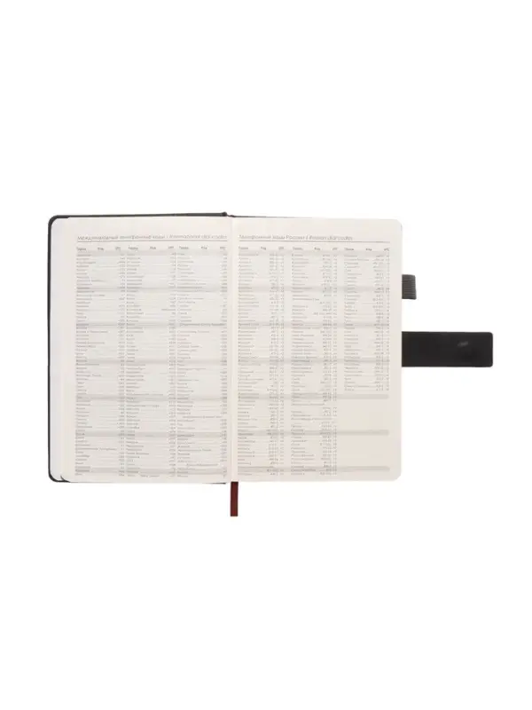 Ежедневник недатированный формат А5, с хлястиком, 128л, линия, пвх, Черный Ежедневник недатированный формат А5, с хлястиком, 128л, линия, пвх, Черный