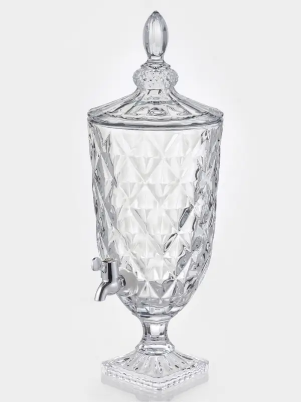 Диспенсер &laquo;Круиз&raquo;, 7 л, 20&times;55 см, на ножке, стекло, прозрачный