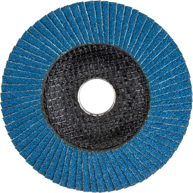 Круг лепестковый торцевой, циркониевый, P40, 125х22,2мм INOX KRANZ