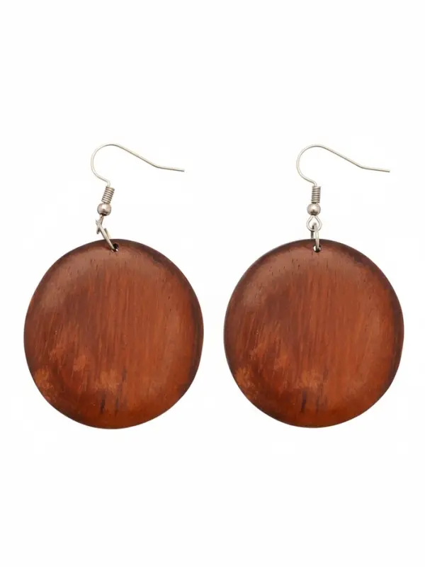 Серьги &laquo;Круг&raquo;, дерево соно