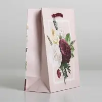 Пакет подарочный ламинированный, упаковка, Love, S 12&times;15&times;5.5 см