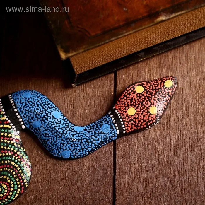 Сувенир  Сувенир "Змея узорная" дерево МИКС 31х9,5х1 см