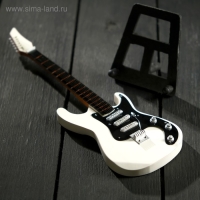 Гитара сувенирная "Ibanez" бело-чёрная, на подставке 24х8х2 см