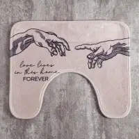 Коврик для ванной &laquo;Этель&raquo; Forever, 50&times;40 см, велюр