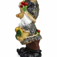 Садовая фигура из полистоуна &laquo;Гном с жёлудями&raquo;, 47&times;26 см
