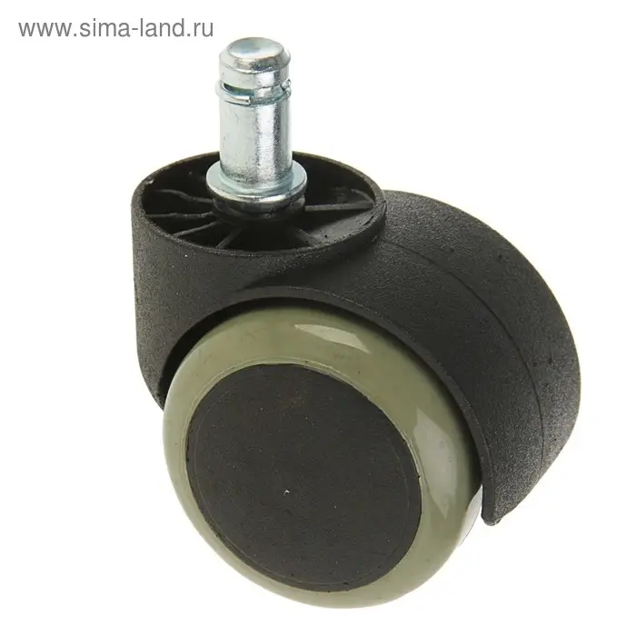 Колесо мебельное, d=50 мм, со штифтом 11&times;22 мм, c мягким ходом, без тормоза