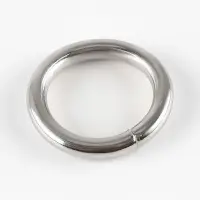 Кольцо для сумок, 10 шт., d=1.5/2.1 см, s=3.0 мм, цвет серебряный