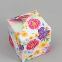 Коробка подарочная складная, упаковка, &laquo;8 марта&raquo;, 12&times;12&times;12 см