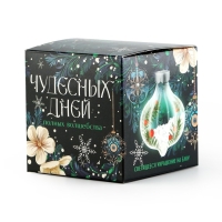 Новогодний шар ёлочный «Чудесных дней», на Новый год, d=8 см.