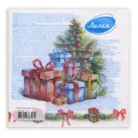 Салфетки бумажные Лилия &laquo;Новогодние подарки&raquo;, 2 слоя, 33&times;33 см, 20 шт.