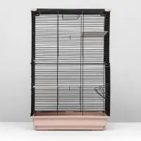 Клетка для шиншиллы &laquo;Пижон&raquo; №10, разборная, 58&times;40&times;88, бежевая