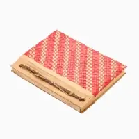 Записная книжка плетёная, 48 листов, 17×22×2 см, бежево-розовая Записная книжка плетёная, 48 листов, 17×22×2 см, бежево-розовая
