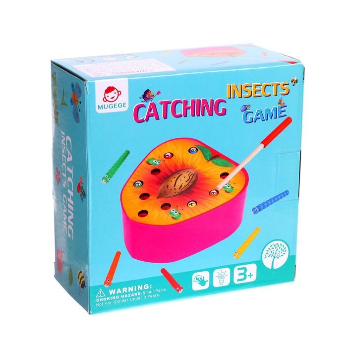 Детский развивающий набор «Рыбалка персик» 15×15×6,3 см