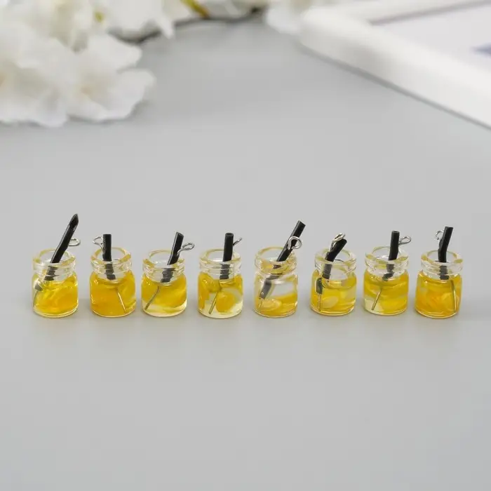 Подвеска для творчества акрил "Коктейль. Лимон" 1,8х1,1х1,1 см