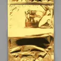 Пакет дой-пак, матовый, золотой, с прозрачной стенкой,20&times;30&times;8 см