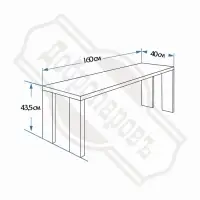 Лавка из дерева (наличник липы) "Добропаровъ" 160х40х43.5 см, для бани, нагрузка до 160 кг