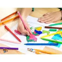 Фломастеры 12 цветов BIC Kids Visa, детские, смываемые, тонкое письмо
