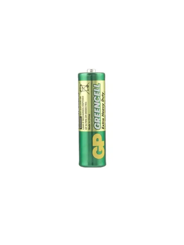 Батарейка солевая GP Greencell Extra Heavy Duty, AA, R6-2BL, 1.5 В, блистер, 2 шт.