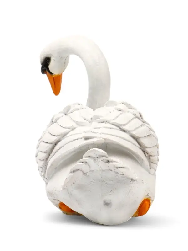 Садовая фигура из полистоуна &laquo;Лебедь&raquo;, 40&times;37&times;25 см
