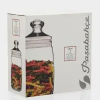 Банки для сыпучих продуктов Paşabah&ccedil;e Cesni, 1.1 л, набор 2 шт., стекло, прозрачные