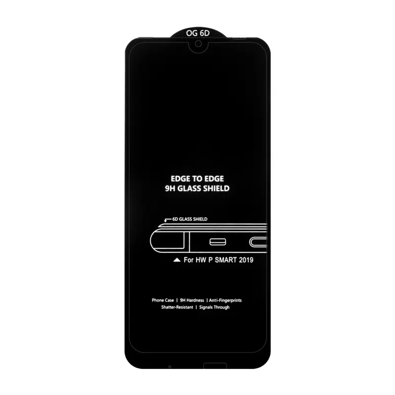 Защитное стекло Huawei P Smart (2019) 6D без упаковки Защитное стекло Huawei P Smart (2019) 6D без упаковки