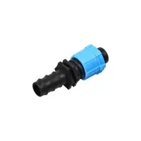 Переходник для капельной ленты, 16 мм &mdash; 1/2" (12 мм), пластик, Greengo