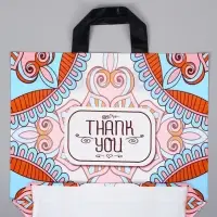 Пакет с петлевой ручкой "Узор" 35 х 30 х 8, см, 60 мкм