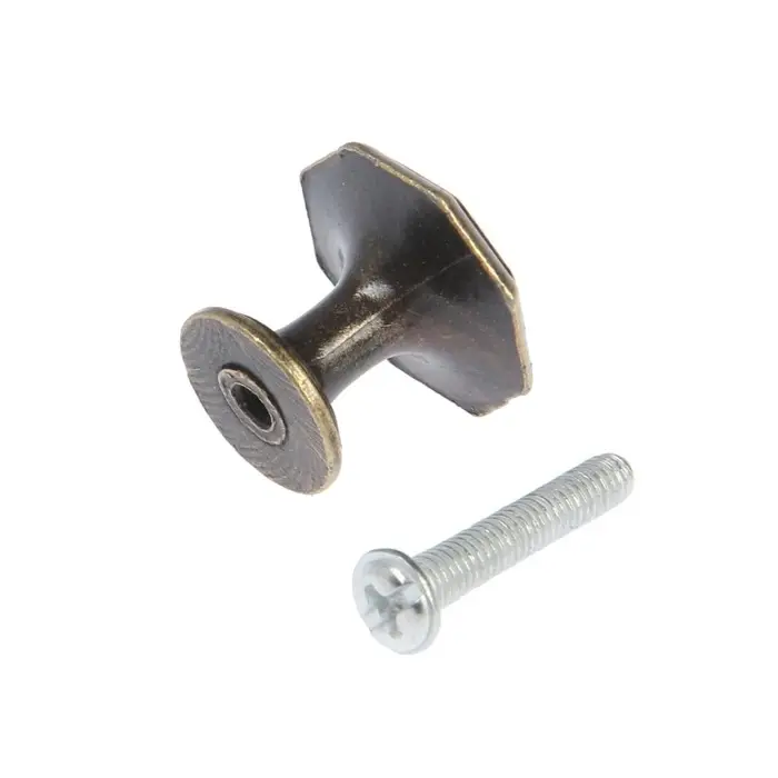 Ручка кнопка ТУНДРА LIGHT РК034AB, цвет бронза Ручка кнопка ТУНДРА LIGHT РК034AB, цвет бронза