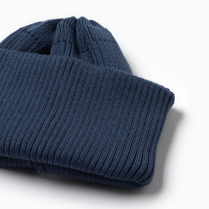 Шапка детская, цвет синий, размер 52-56 Шапка детская, цвет синий, размер 52-56