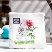 Салфетки пасхальные бумажные &laquo;Милый зайчик&raquo;, 2 слоя, 20х20 см, 30 шт