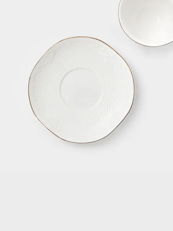 Кофейная пара WY Empire, чашка 100 мл, блюдце d=6.8 см, фарфор, белый