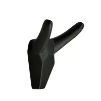 Крючок мебельный CAPPIO HORN, двухрожковый, цвет черный, 3 шт.