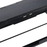 Охлаждающая подставка для ноутбука-планшета 35&times;24 см, 2 вентилятора, USB, кабель в комплекте
