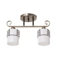 Люстра &laquo;Кипр&raquo; 2&times;40 Вт Е27 латунь/черный 36.5&times;15&times;26 см