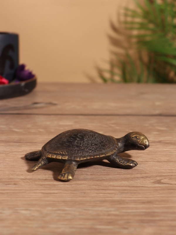 Сувенир бронза "Черепашка" 9х7х3 см