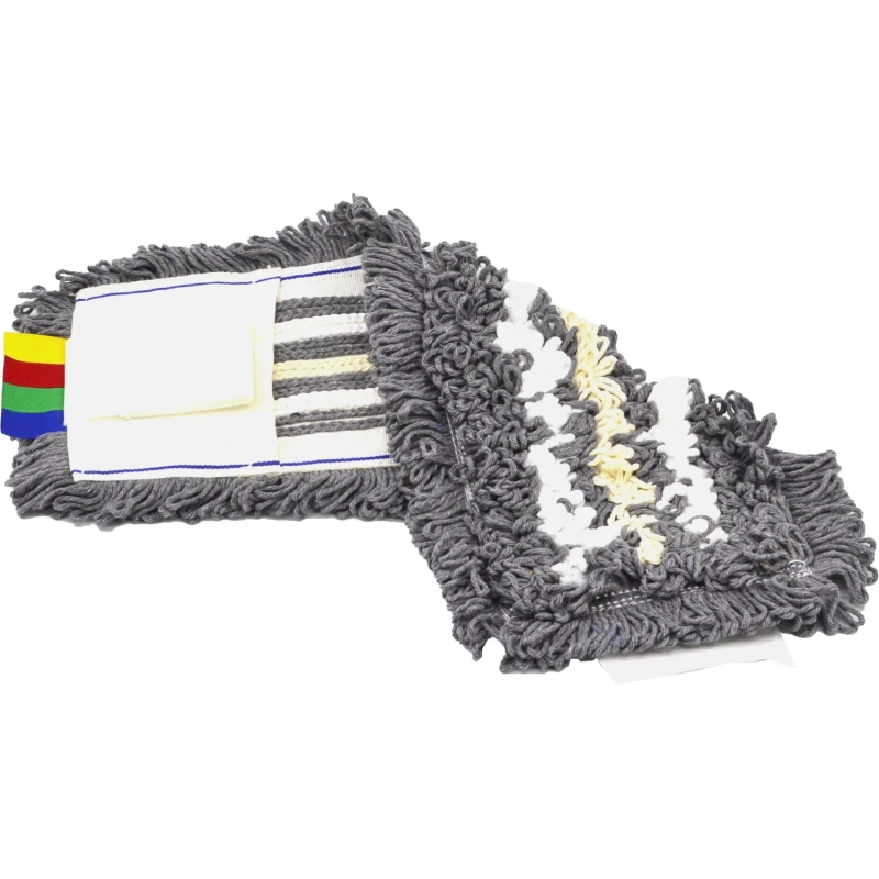 Насадка МОП плоский 40х14 см, хб+серая виск+микроф, ухо+карм, лайт AS3723