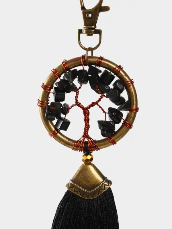 Брелок ловец снов Брелок ловец снов "Великое древо" 19 см, цв. чёрный