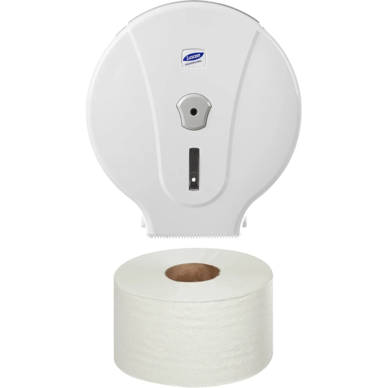 Бумага туалетная д/дисп Luscan Professional 1сл бел цел втул 200м 12рул/уп
