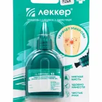 Зеленка &laquo;Леккер&raquo; антисептик, кисточка, 20 мл