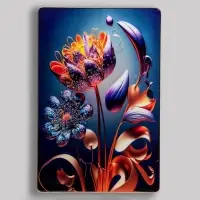 Картина акрил &laquo;Цветы абстракция&raquo;, 60&times;39.5 см