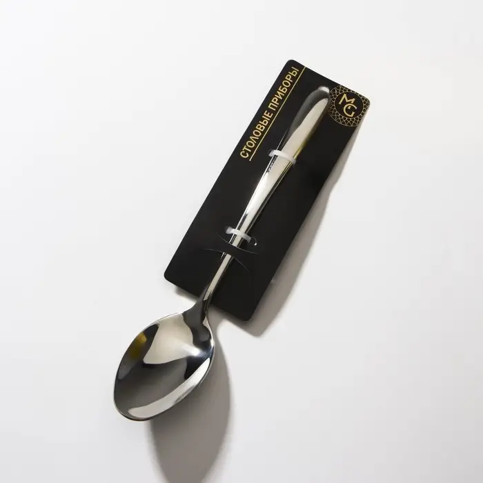 Столовая ложка Magistro «Джентри», длина 20.5 см, нержавеющая сталь, серебристая Столовая ложка Magistro «Джентри», длина 20.5 см, нержавеющая сталь, серебристая