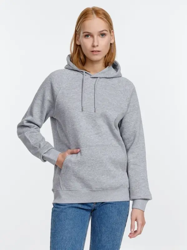 Толстовка унисекс Stellar, серый меланж, размер XS Толстовка унисекс Stellar, серый меланж, размер XS