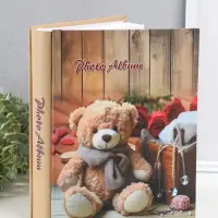 Фотоальбом на 200 фото 13х18 см "Медведь в шарфе, красные розы" в коробке 5,5х23,5х29,5 см   1096272