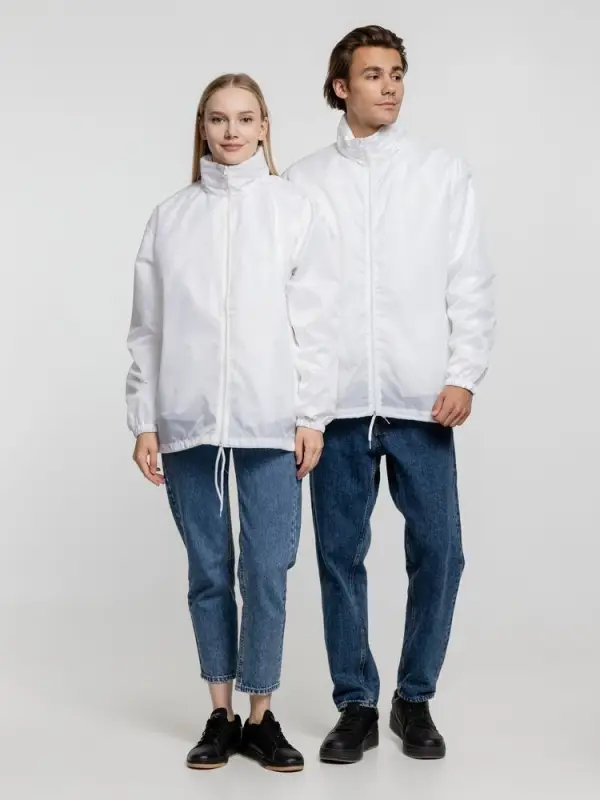 Ветровка унисекс Shift белая, размер XS