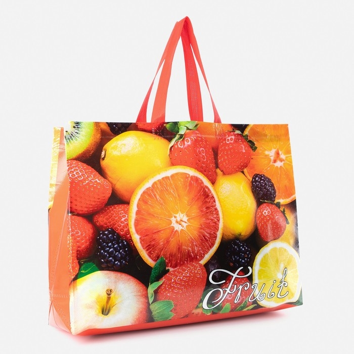 Сумка хозяйственная без молнии, 12 л, цвет красный/разноцветный Сумка хозяйственная без молнии, 12 л, цвет красный/разноцветный