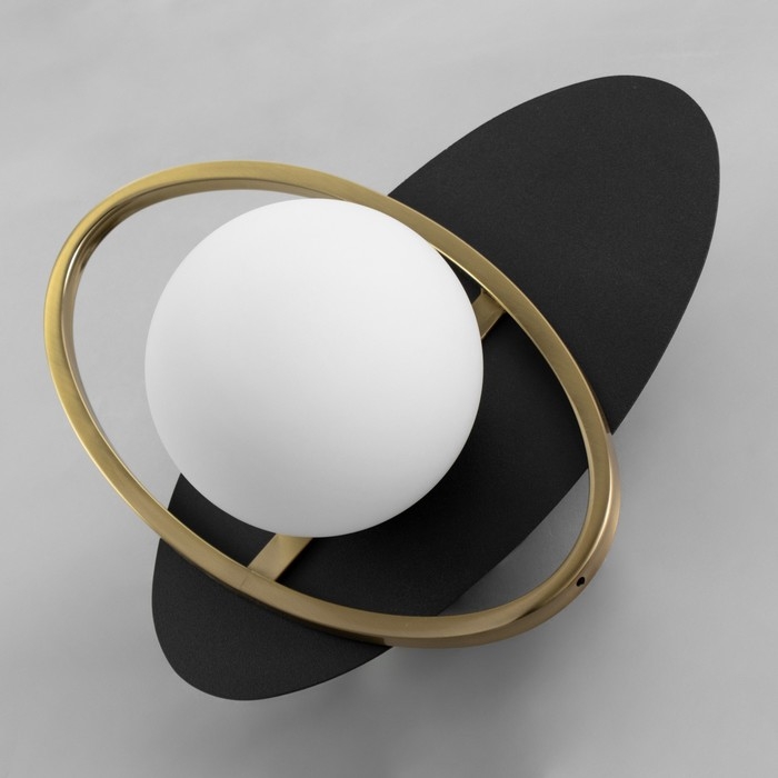 Бра "Хаггес" Е27 40Вт золото-черный 30х16х30см