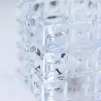 Светодиодная свеча LED - ночник RISALUX &laquo;В кубе&raquo;, 3&times;LR1130, прозрачный, 4.7&times;4.7&times;4.7 см