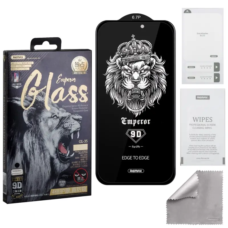 Защитное стекло для iPhone 14 Pro Max 9D Private Emperor Series GL-35 REMAX