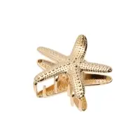 Краб для волос "Лейла море" морская звезда, 6 см, золото