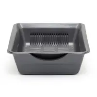 Туалет глубокий с сеткой 36&times;25&times;9 см, серый